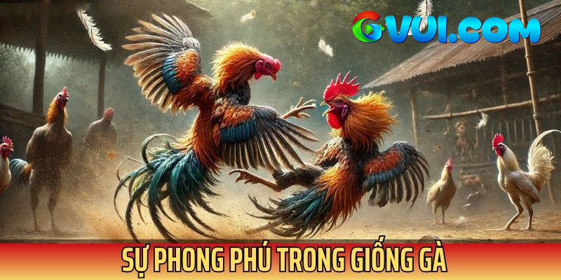 Đa dạng các giống gà quy tụ tại đấu trường